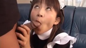 Japanese milf Ami Kitajima sucks on a fat juicy cock – More at hotajp com