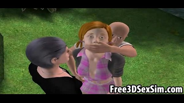 Two sexy 3D cartoon bondage babes getting fucked