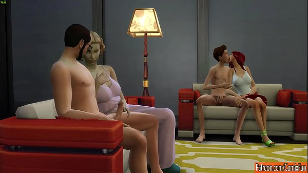 Mom And Son And Dad And Daughter Family Fucking Foursome Orgy