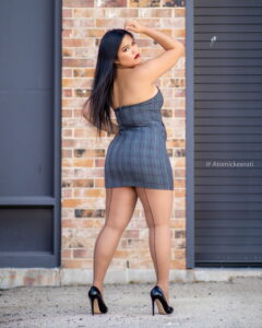 Hot curvy Thai hosiery model Atomic Keerati.