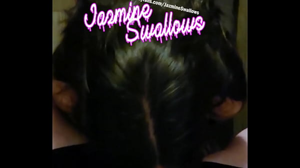 POV: Submissive Slut Jazmine Swallows sucks your dick like a starving whore