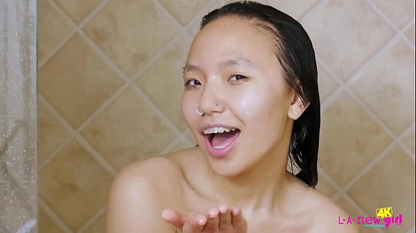 Sexy Asian Teen took a shower